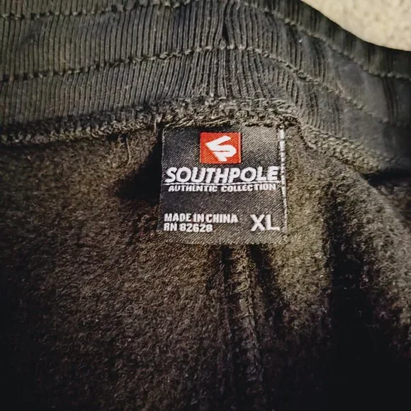 SOUTHPOLE BLACK FLOWER JOGGERS - MENS XL - EXCELLENT CONDITION - Picture 4 of 6